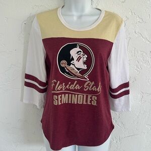 FSU 3/4 Sleeve Shirt Size M